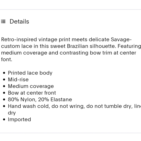 Savage X Fenty Flower Poppy Print Bra & Brazilian Panty Set - Picture 8 of 13